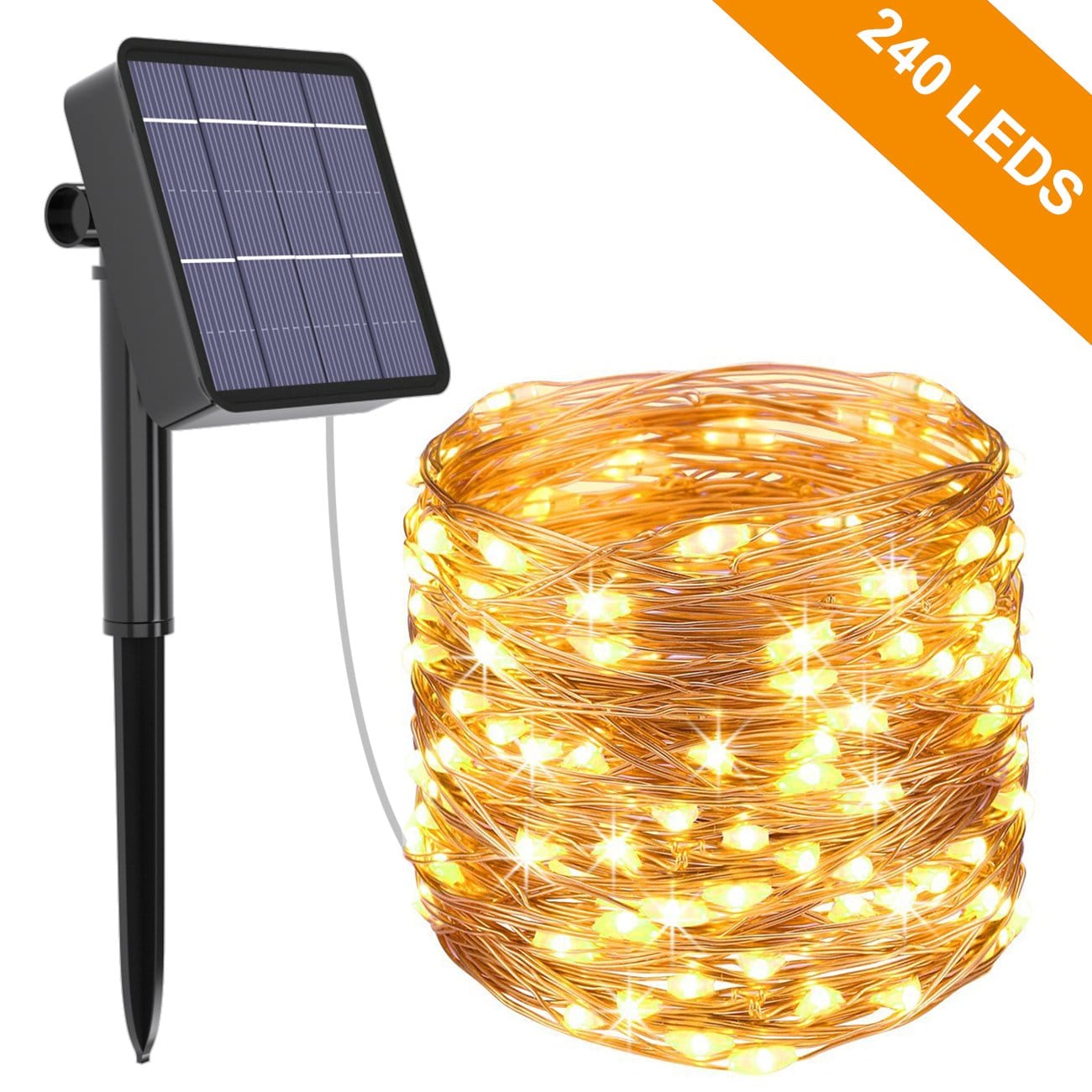 Up To 80% Off on 100/200 Solar LED String Ligh