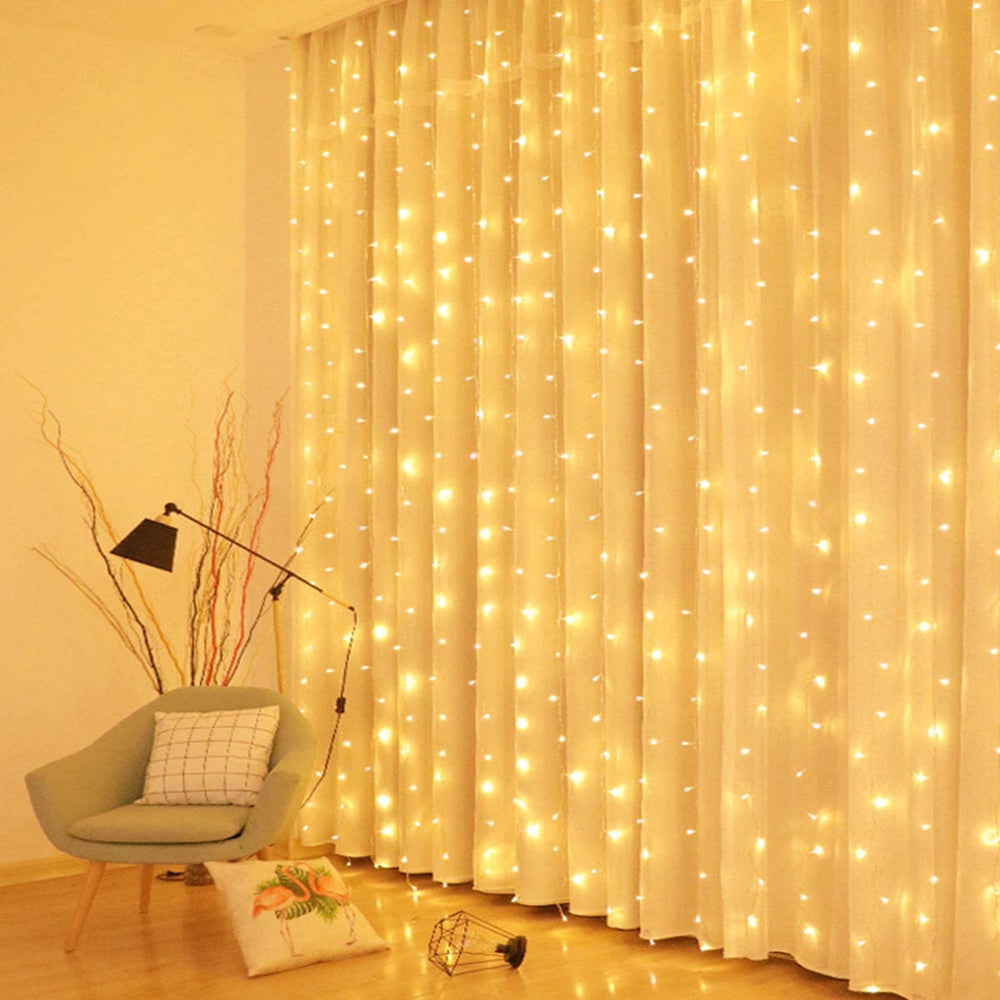 300 LED USB Curtain Waterfall Lights Litogo litogoglobal